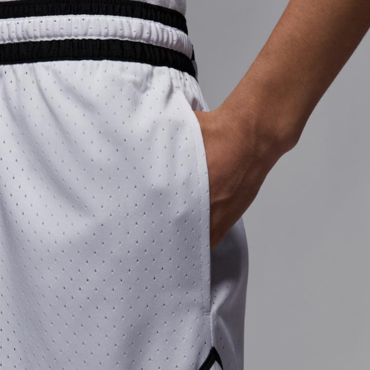 Jordan Pantaloni scurți sport Dri-FIT Diamond Fitness Antrenament Alergare Confortabili Respirabili Eleganti Bărbați pantaloni scurți Alb HF9911100