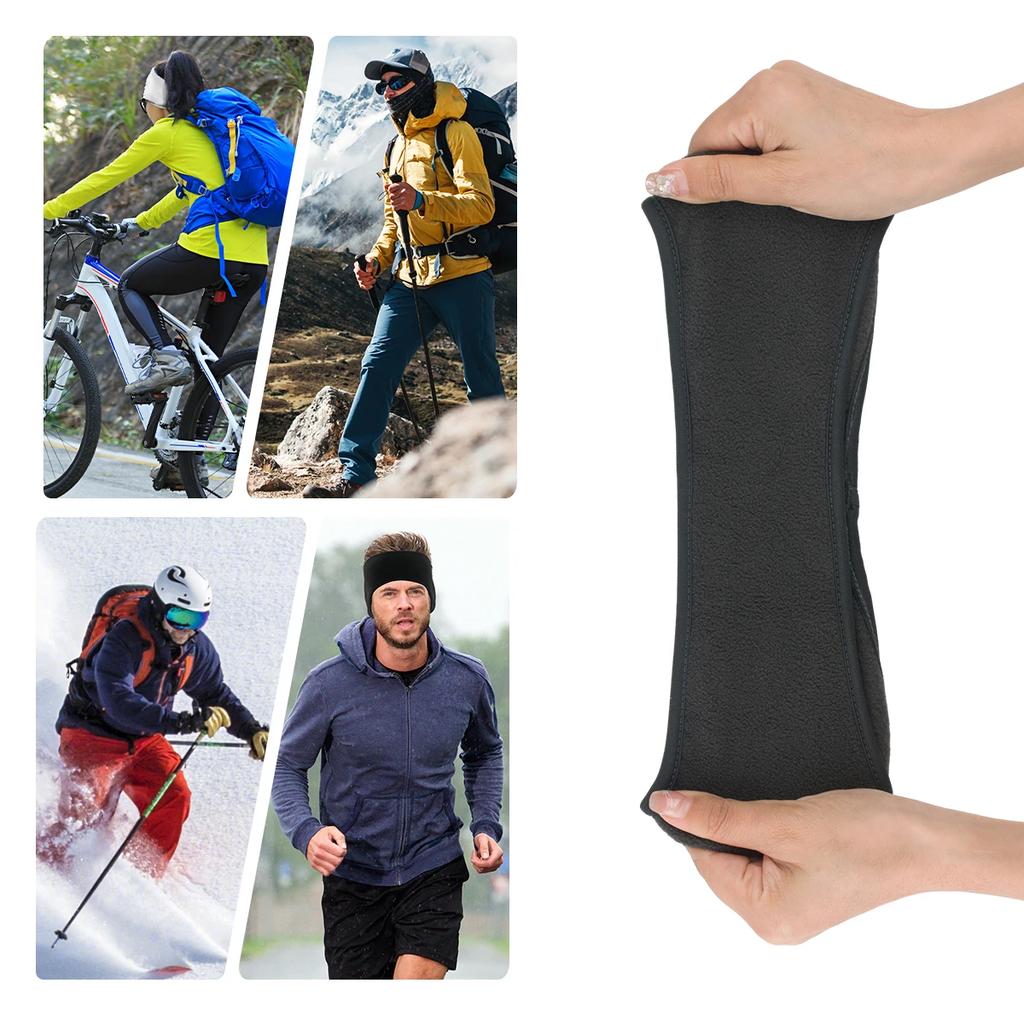 1 Stück Pferdeschwanz-Stirnbänder Winter Winddicht Ohrenschützer Lauf-Stirnbänder Warme Kopfwickel Sport-Ohrenschützer für Damen Outdoor-Sport