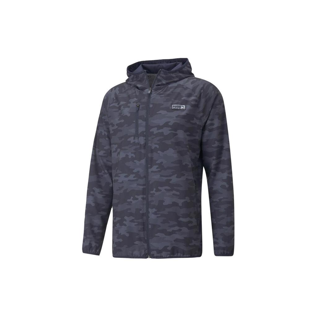 Puma Egw Series Camouflage Casual Hooded Jacket Men Jackets Blue 531149-05