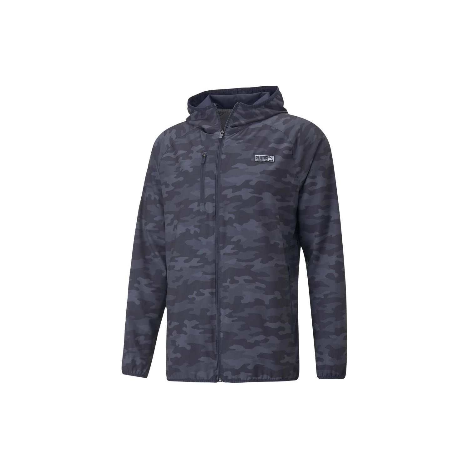

Puma Egw Series Camouflage Casual Hooded Jacket Men Jackets Blue 531149-05 L