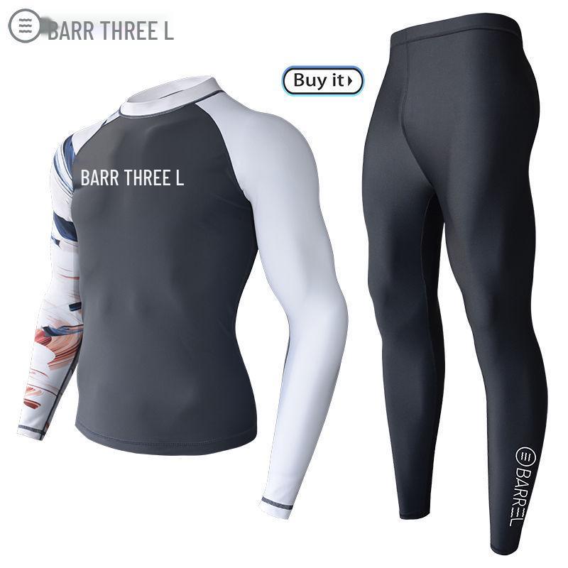 Men's Full Body Long Sleeve Quick-Dry Sun Protection Surfing & Diving Swimsuit
