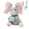 Hide-and-seek Elephant Plush Toy Animated Elephant Toys Plush Singing Elephant with Ears Moving Stuffed Animal Toy