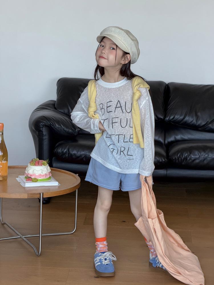 Girls' Korean Style Summer T-shirt & Sun Protection Cardigan – Breathable and Loose Fit for Medium & Large Children
