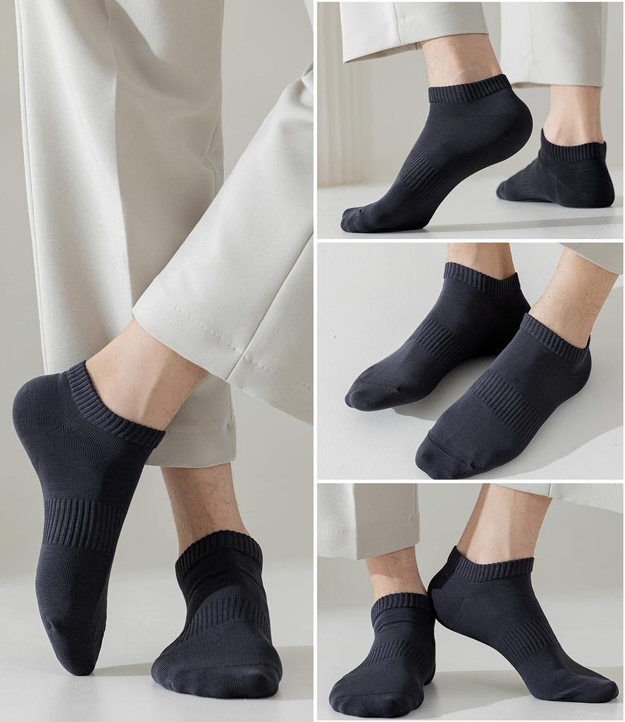 Banerise Sneaker Ankle Solid Cotton Short 5 Sizes Socks, Socks, Color, 100% (Excluding Elastic), Seamless, Socks, Unisex, Pairs, White, 22-24cm