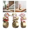 Chinese God of Wealth Statue Buddha Figurine Fengshui Ornament Cai Shen Statue for Housewarming Tearoom Cabinet New Year Garden