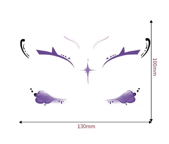 1set Halloween Face Tattoo Stickers Pumpkin Bat Star Moon Fake Freckles Temporary Tattoo Stickers for Music Party Festival Decor