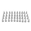 33mm Chrome Spiked Lug Nut Cover Plastic Flanged Anti Rust Screw On Lug Nut Cap for Trucks Trailers
