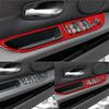 4Pcs Window Lift Switch Panel Cover Stickers Trim For BMW 5 Series E60 E70 E71 520 523 525i 530li 2005-2010 Years 