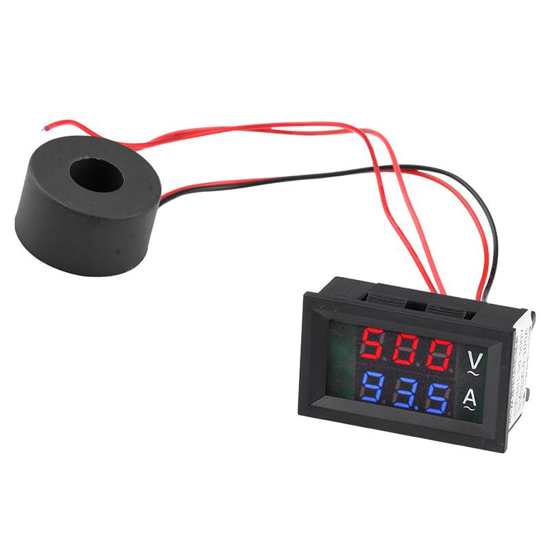 Ac 50-500V Digital Lcd Voltmeter Ammeter 10A 50A 100A 220V Voltage Current Meter Tester Detector Current Transformer