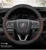 Buick Car Steering Wheel Cover: Genuine Leather for Angkewei Plus, LaCrosse, Regal, Verano, Velite 6, GL8