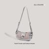 Premium texture crossbody niche butterfly design shoulder bag fashionable versatile portable handbag