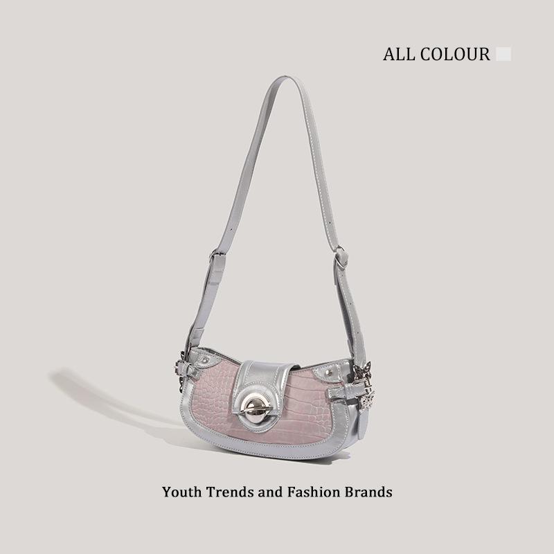 Premium texture crossbody niche butterfly design shoulder bag fashionable versatile portable handbag