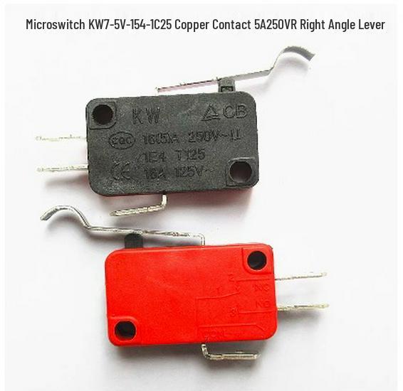 Copper Contact KW7 Series V-15/152/153/155-1C25 Microwave Oven Micro Switch