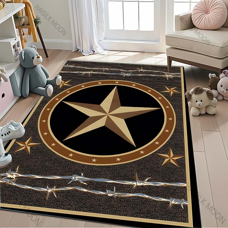 1PC Vintage Pentagram Carpet Suitable for Bedroom, Living Room, Children's Room, Dance Studio, Comfortable & Durable Yoga Mat