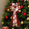 Christmas Wreath Bows Outdoor Reusable Classic Soft Decoration Christmas Ribbon Bows For Family Friends Holiday Trees Wreaths