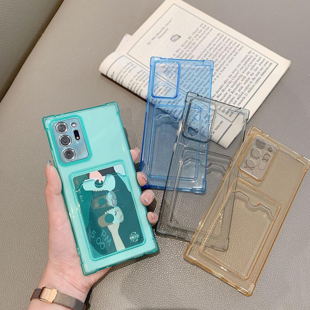 Four Corners Anti-drop Simple Card TPU Transparent Soft Case Samsung S11Ultra/S11FES11 + A11/A11