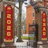 1pair Class of 2026 Graduation Banners Graduate Party Decorations Couplets Porch Signs Indoor Outdoor Banners Party Supplies