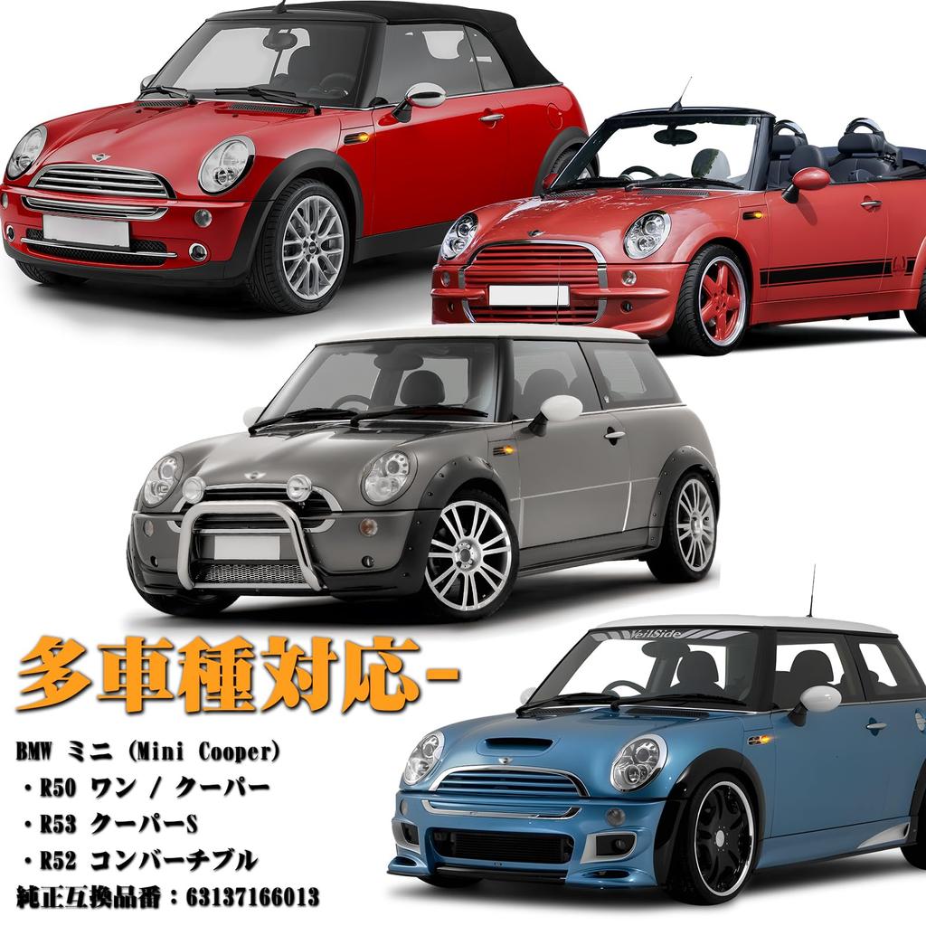 POPMOTORZ LED Side Marker Lights, Flashing Turn Signals for R50, R53, and R52 Minis, Mini One, Cooper, and Cooper S Convertibles, Vehicle Inspection C