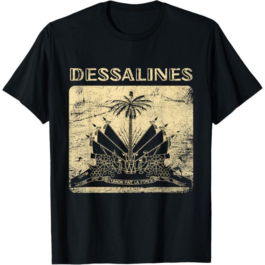 

Dessalines Haiti Flag Vintage Coat Of Arm Independence T-Shirt XXXXXL чорний