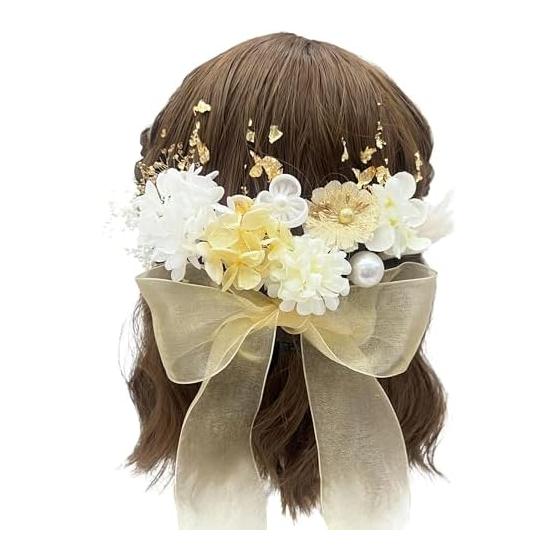 Baramoly Hair Accessory, Ribbon, for Coming-of-Age Ceremony, Graduation, Wedding, Japanese Kimono, Furisode, Hakama, Dress, Yukata, Pre-wedding