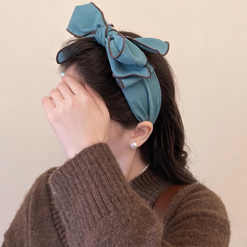 Süßes Schleifen-Haarband Koreanisches Temperament Rutschfestes Stirnband zum Gesichtwaschen Haaraccessoire