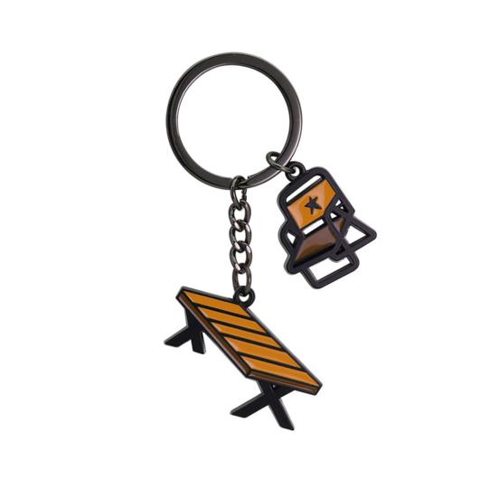 

Keychain Pendant Zinc Alloy Oil Dripping Process Camping Theme Styling Key Holder Portable Versatile Design Nature Themed Keyring A