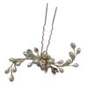 Wedding Bridal Pearls Hair Pins Crystal Jewelry Clips Accessories Headpiece 1Pcs