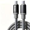 240W USB C Cable with Power Display Fast Charging Charger for IPhone 15 16 17 Samsung S24 Xiaomi Huawei Phones Type C Cord 1.5m