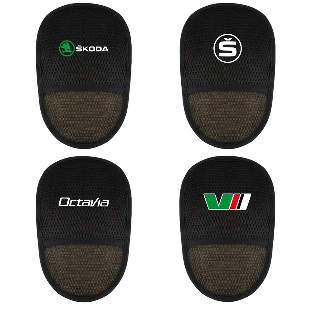 BBIB4 Car Plush Cleaning Gloves Thickening Wool Wash Towel For Skoda S Logo Octavia Fabia 2 Superb 2 Kamiq Kodiaq VRS VII Accessories
