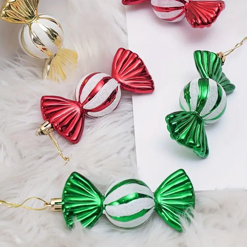 Round Candy Counter Ornaments Christmas Tree Hanging Christmas Decoration Gift Box