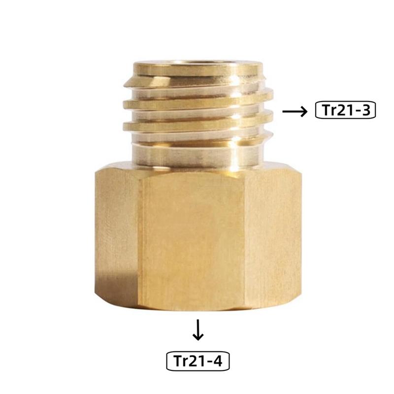 Adaptador Convertidor de Gas CO2 para Sodastream Tr21-4 Hembra a Rosca Macho Tr21-3 Salida de Tanque Quooker Cube Cobre