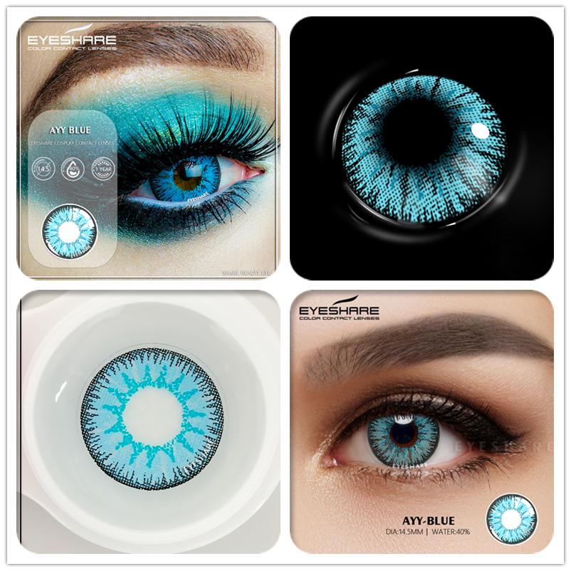 Eyeshare Cosplay Farbkontaktlinsen für Augen Ayy-Serie Kontakt-Make-up Sharingan Beauty Rote Kontaktlinsen Augenkosmetik Farblinsenaugen
