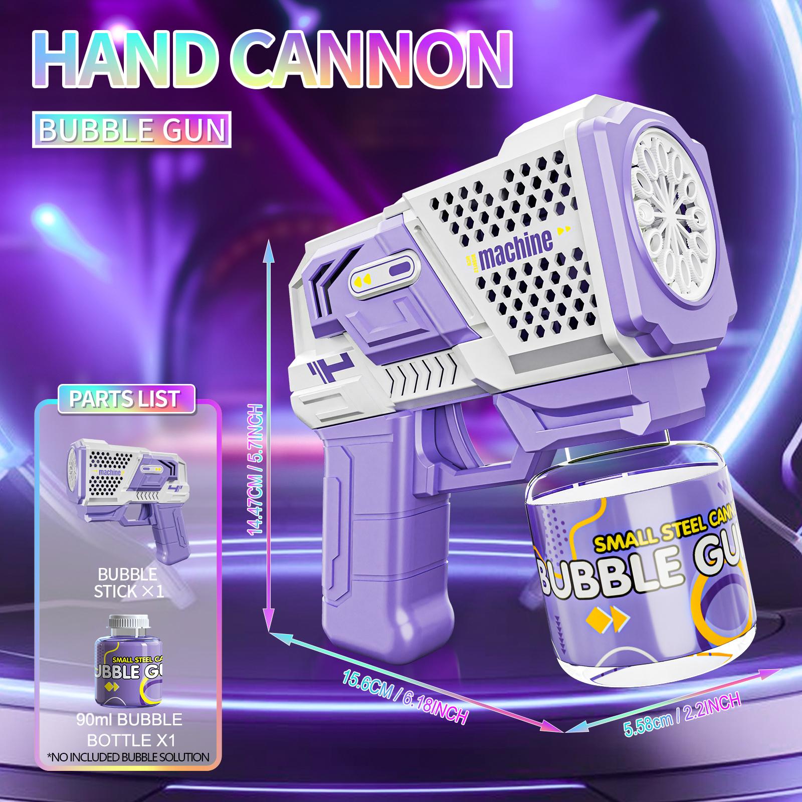 

Bubble Machine - Hight Output 7000+ Bubbles Automatic bubble blower with Lights & No Included Solution, Kids Outdoor Bubble Toy фиолетовый