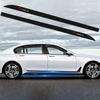 2 Stück Auto Seitenschweller Schweller Kohlefaser Karosserieschutz Aufkleber für Model 3 Y S X Roadster Model X 2016-2020 Aufkleber TM3 TMX