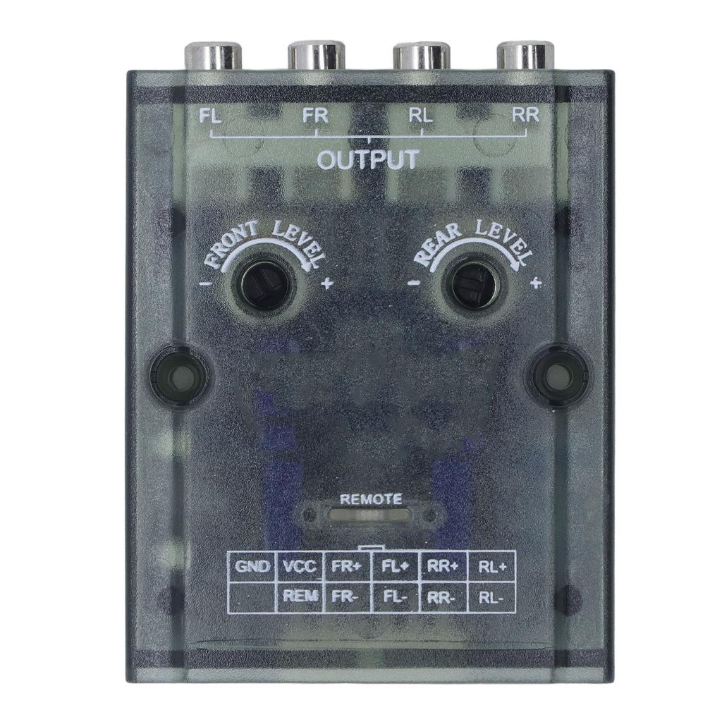 4 Channel Car Stereo Speak Delay Signal High To Low Converter 12V Amplifier for CD Player High and Low Adapter