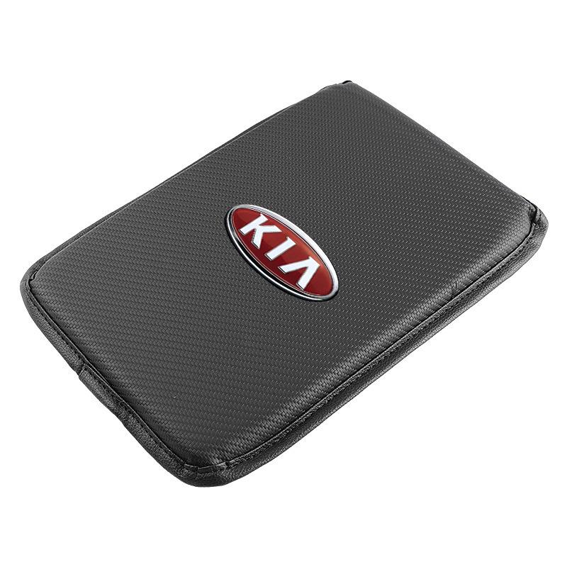Car Armrest Box Mats Leather Center Console Covers Interior Accessories For KIA Cerato Sportage R K2 K3 K5 K6 K7 K8 RIO 3 4 Sorento Picanto