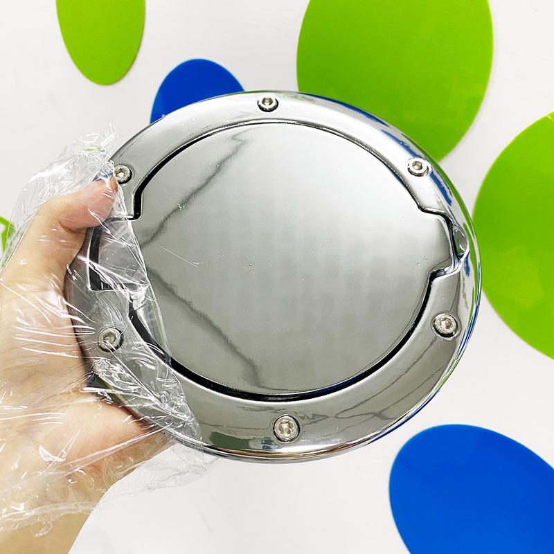 Chrome Car Fuel Door Cap Oil Gas Tank Filler Cover for JEEP Wrangler JK JKU Sport Rubicon Sahara Unlimited 07-17 2/4 Door