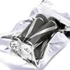 Nakira Next Generation Style Custom Grip with Bar Ends, Aluminum, for Motorcycles, Diameter 0.9 Inches (22.2 Mm), Sliver
