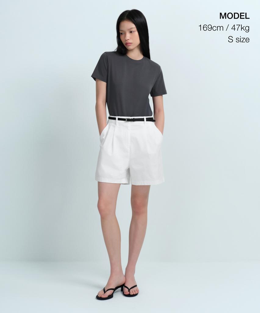 MUSINSA STANDARD WOMAN Women'S Basic Crew Neck T-Shirt [Dark Gray]