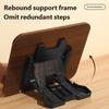 Solid Wood Book Stand Adjustable With Safety Features Foldable Ergonomic For Secure Reading Cooking And Study