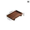 Tableware Solid Walnut Wooden Food Tray Rectangle Dessert Plate Chinese-style Wooden Snack Fruit Tea Saucer Pallet Bread Board
