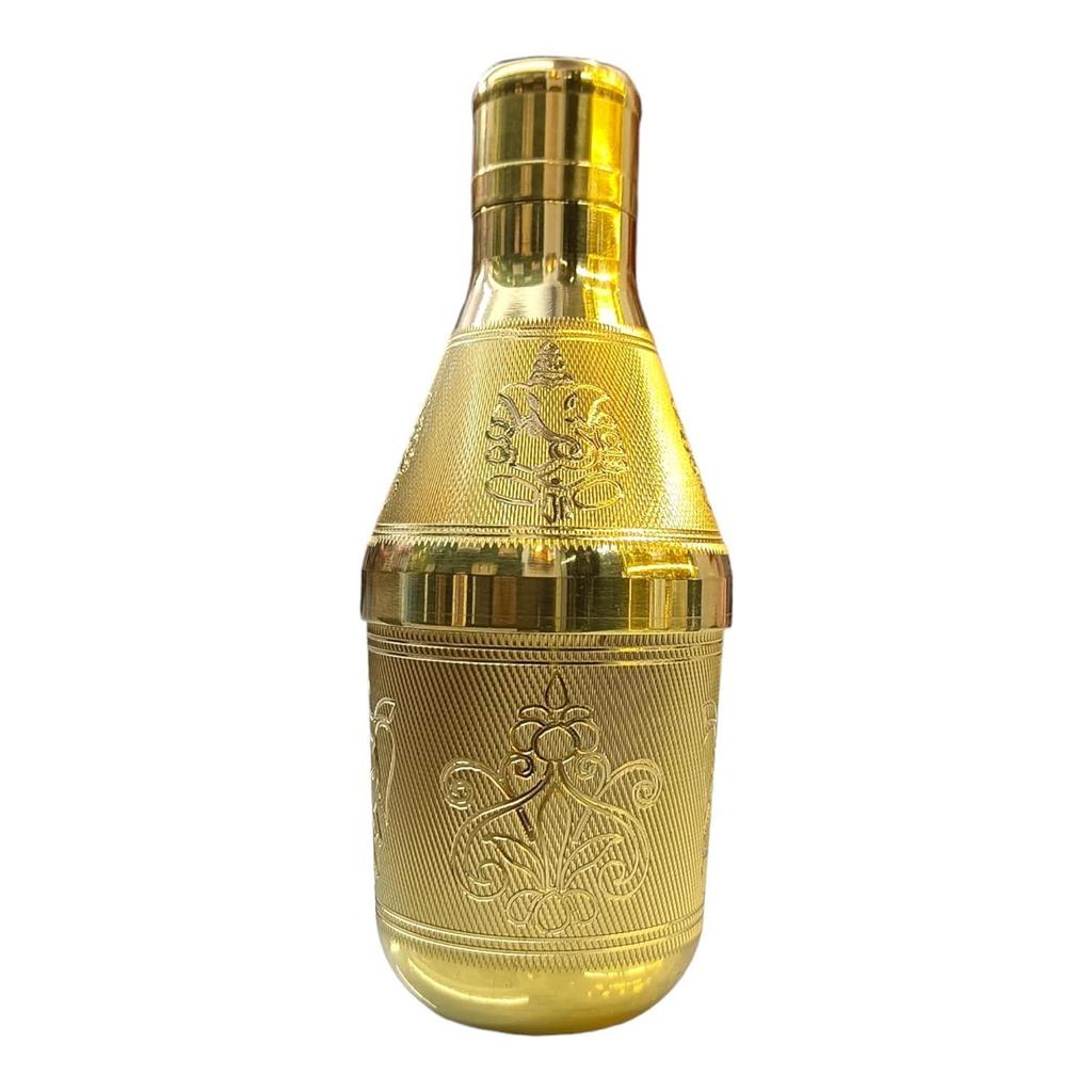Pure Brass MUKHWAS Bottle with Stylish Size 14.5 Cm Height Golden Mouth Freshner Bottle Gift Item Handicraft Art Collectible Items, Gold