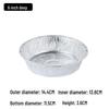 Fumede Round Disposable Aluminum Foil Bowls