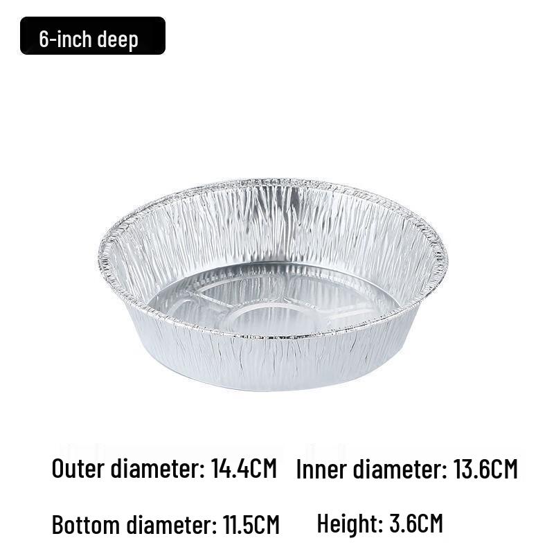 Fumede Round Disposable Aluminum Foil Bowls