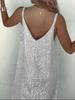 Sommer-Bestseller Rückenfreies Französisches Pailletten-Trägerkleid