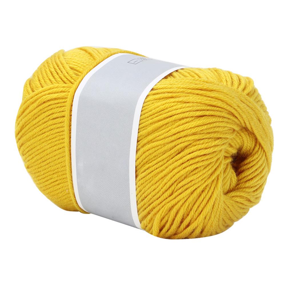 Popular Baby Milk Thread Thick Milk Cotton Line Manual Weaving(bluish Yellow)