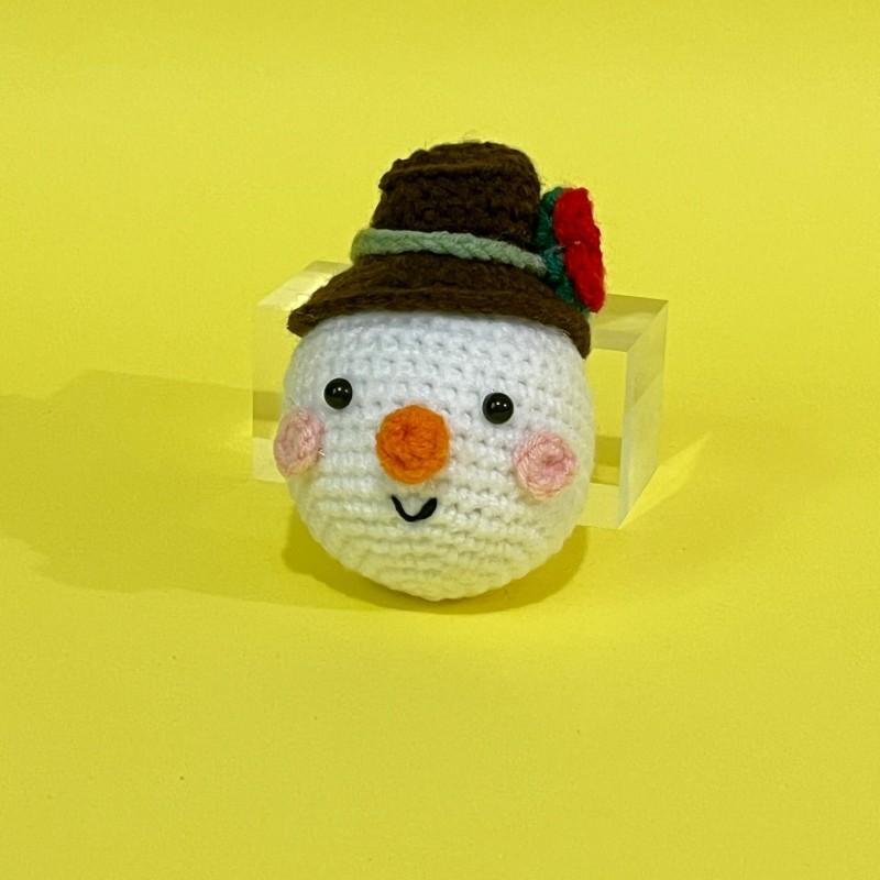 

Creative Woolen Hook Weaving Doll Snowman Elk Christmas Ornament Handmade Festive Decoration Unique Gift
