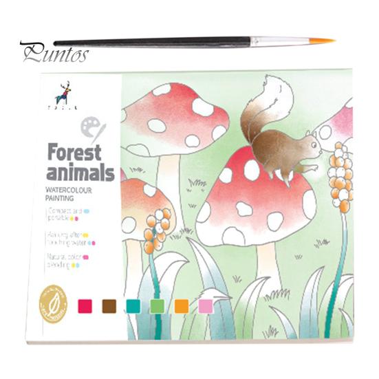 

Раскраска акварелью для детей Малыши Карманная живопись без беспорядка Граффити Бумага Искусство Ремесла Набор для рисования с кисточками Краски для путешествий A