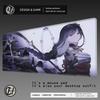 Purple Anime Gaming Accessories Mouse Pad Genshin Impact Raiden Shogun Desk Mat Laptop Kawaii Girl Keyboard Mousepad HYBXAXC