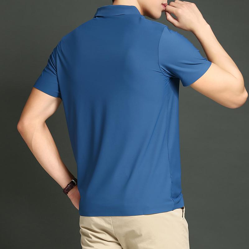 2026 Summer New Polo Shirt Men 3 Buttons Casual Work T Shirts Quick Dry Short Sleeve Golf Shirt High Quality Plus Size